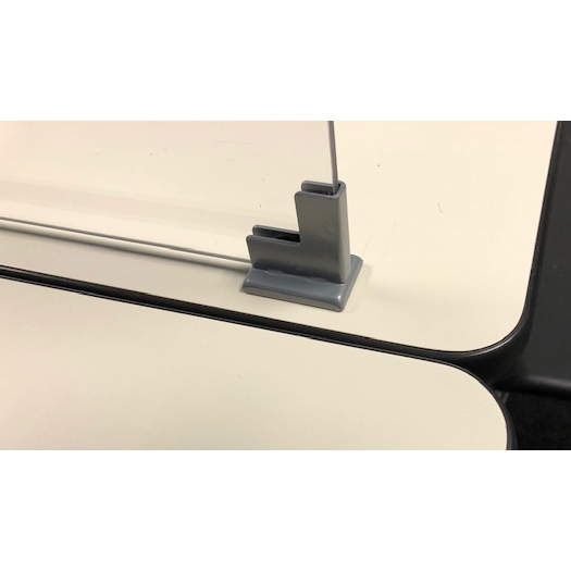 Plexiglass Table Divider Magnetic Feet (2)